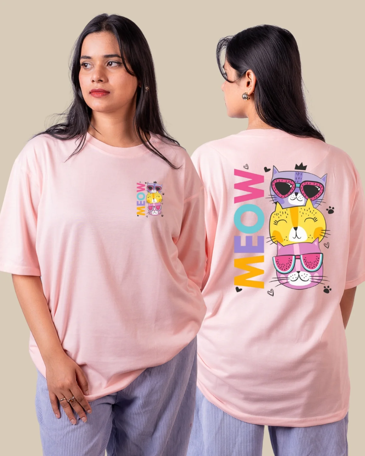 Meow Oversize Tshirt